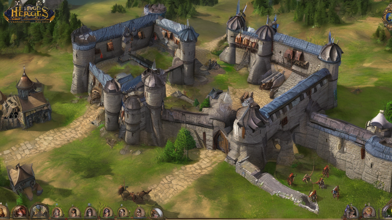 Galeria portretów najsłynniejszych bohaterów z różnych części serii Heroes of Might and Magic ukazująca ewolucję graficzną postaci