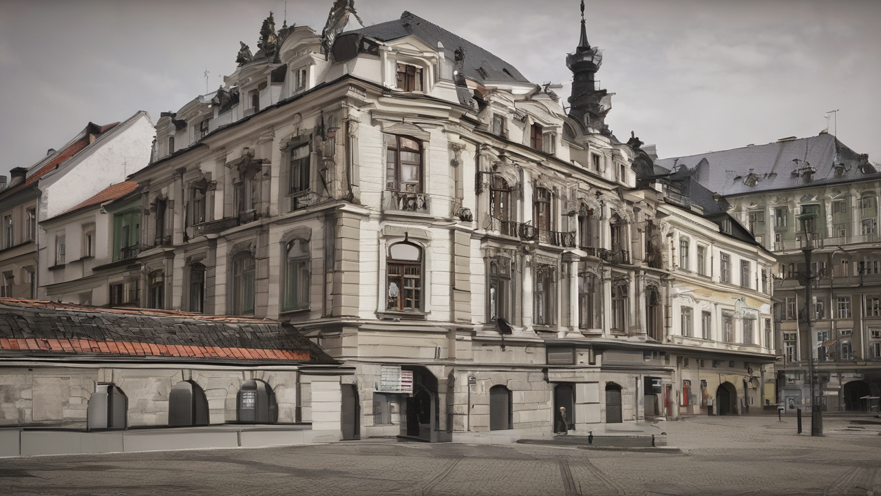 Mroczne miasto Nekropolii z nieumarłymi wojownikami, szkieletami i wampirami na tle czarnego zamku
