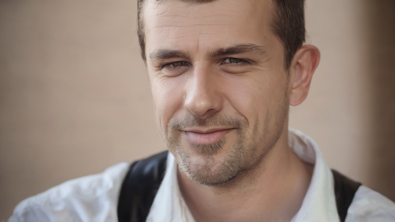 Mroczny portret Sandro, liczy w czarnej szacie z kościanymi elementami, otoczonego zielonkawą aurą nekromantycznej energii