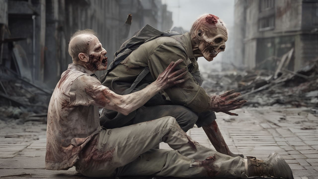 Nieumarłe jednostki Nekropolii z kościotrupami, zombie i wampirami na tle cmentarza