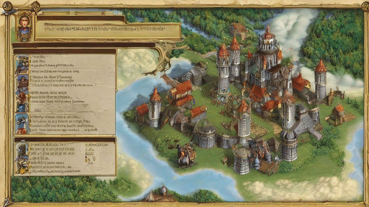 Okładka gry Heroes of Might and Magic III z widocznym bohaterem na tle zamku