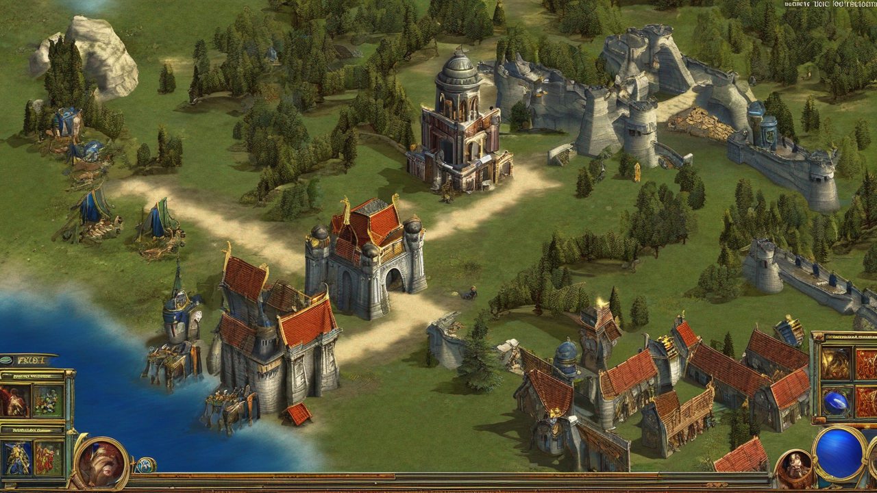Zrzut ekranu z odświeżonej wersji Heroes of Might and Magic III HD Edition pokazujący ulepszoną grafikę i interfejs